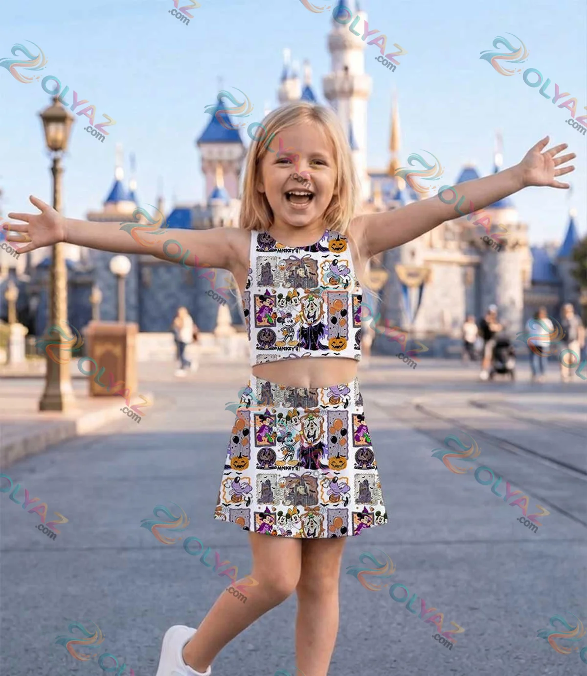 Halloween Mickey Minnie Donald Goofy Activewear Set Halloween Mickey Minnie Donald Goofy Activewear Set