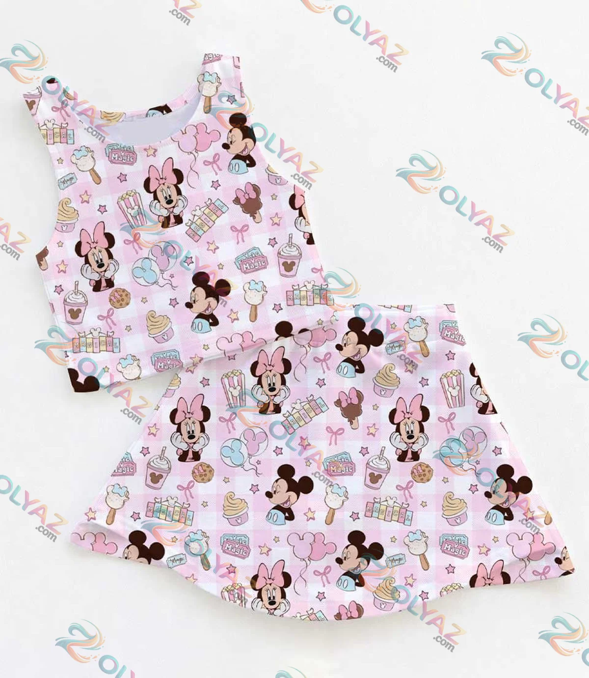 Mickey Minnie Coquette Activewear Set