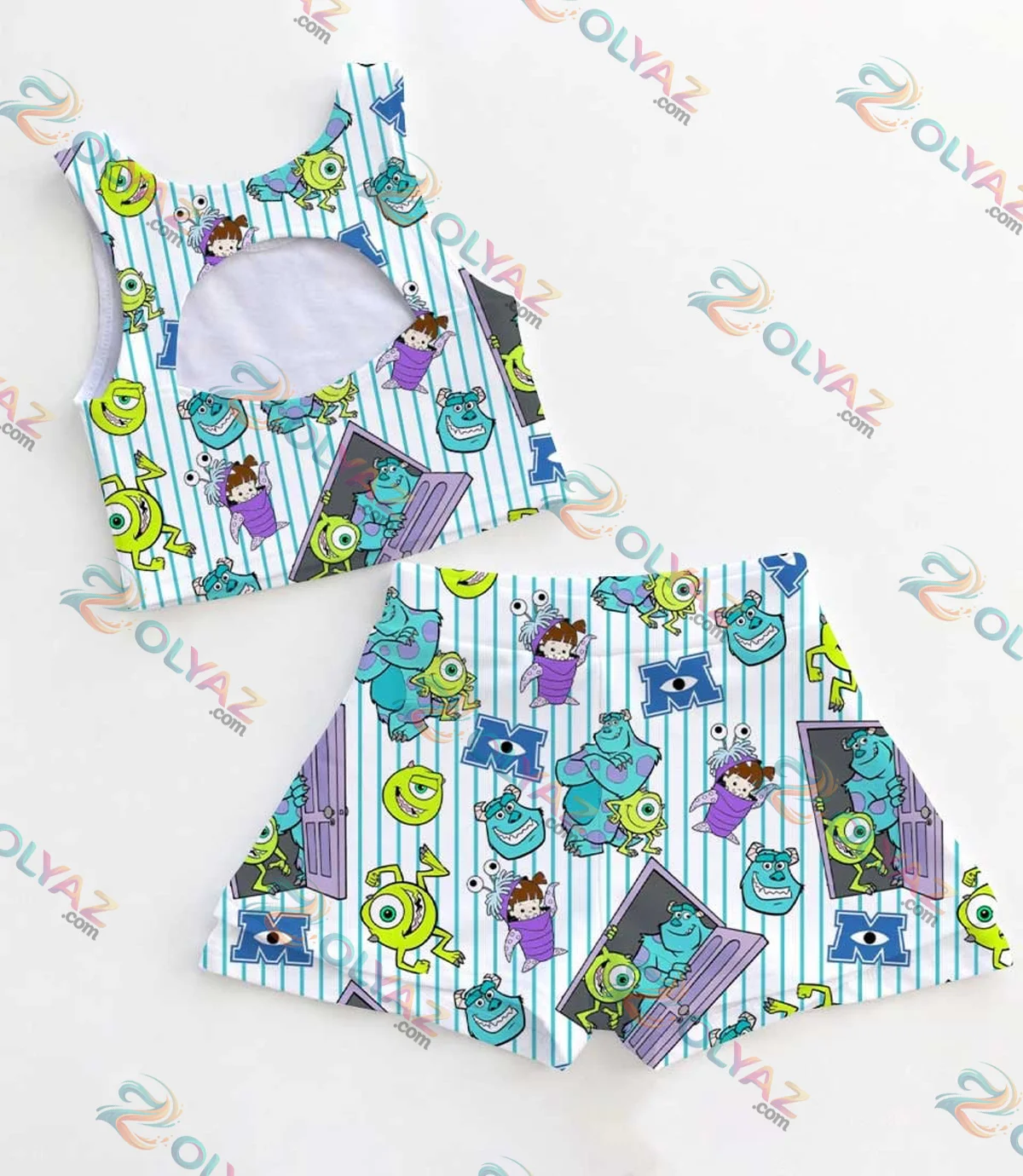 Monsters Inc Coquette Activewear Set Monsters Inc Coquette Activewear Set