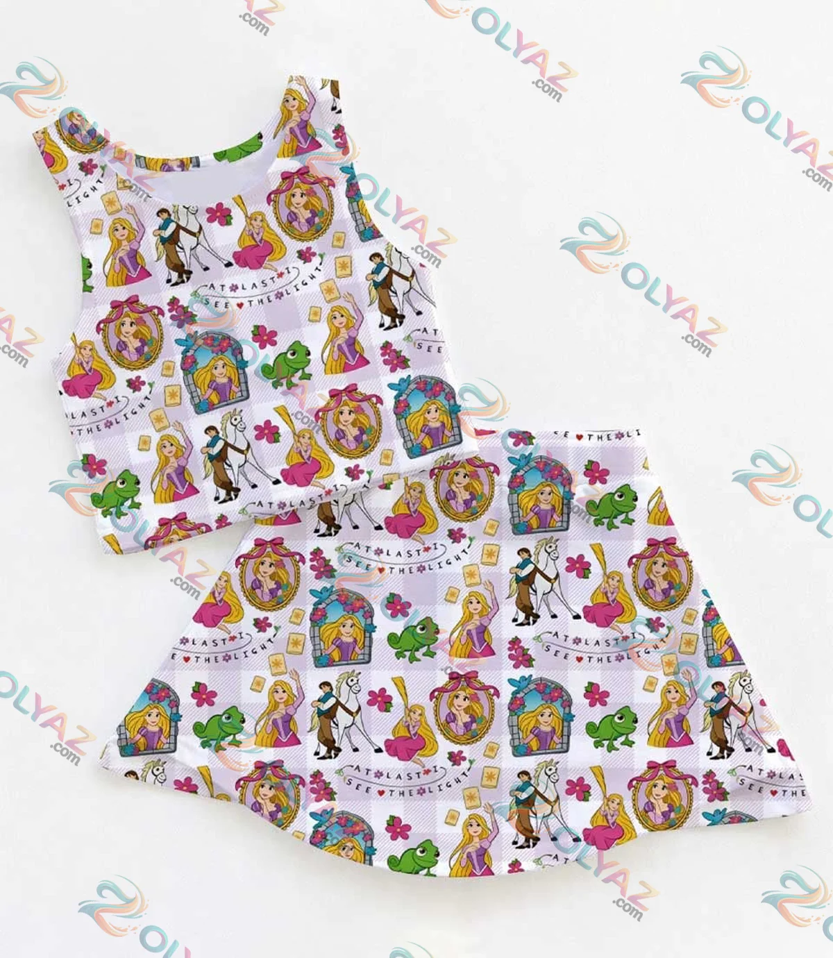 Rapunzel Pascal Lantern Athletic Dress & Skort
