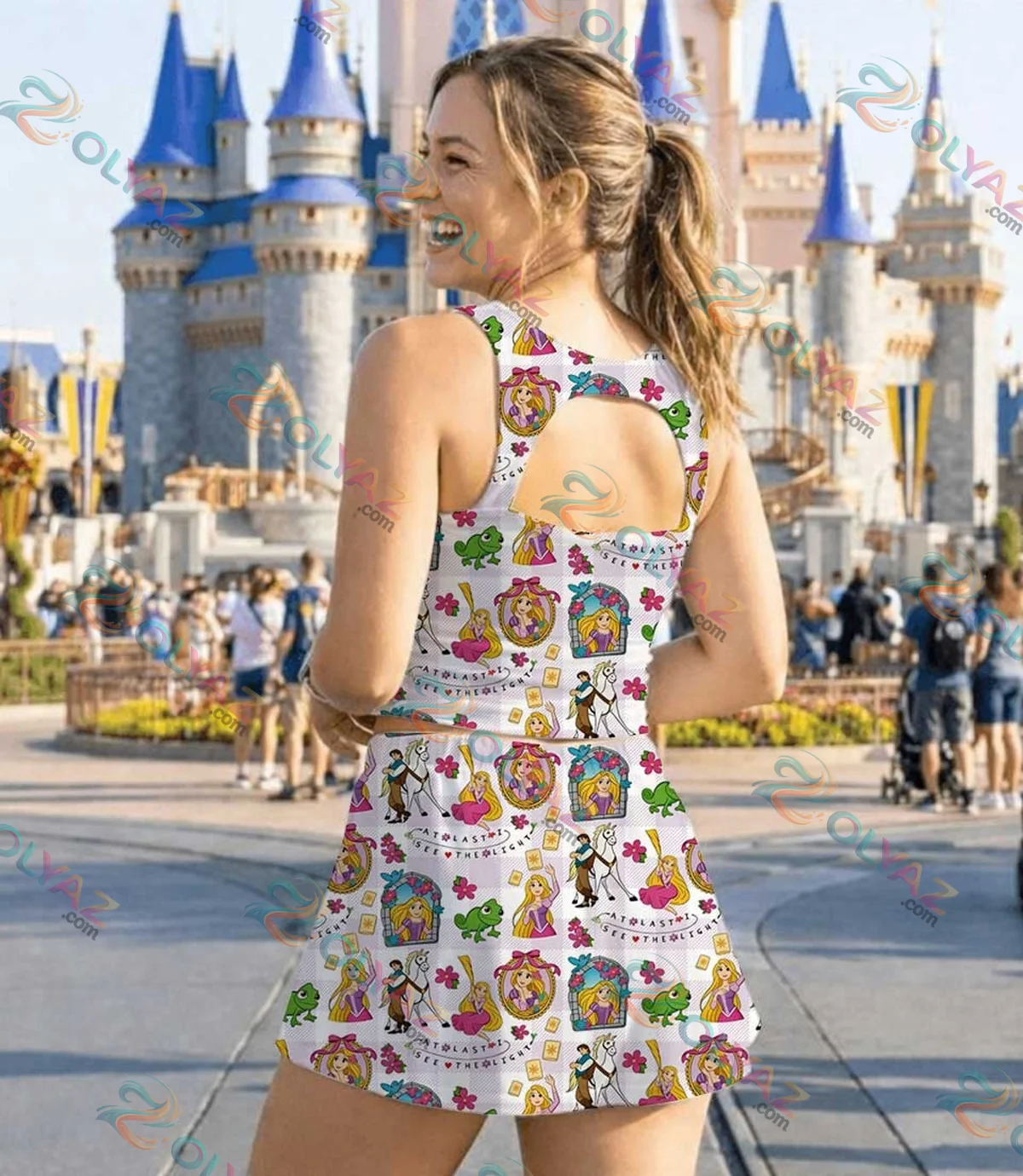 Rapunzel Pascal Lantern Athletic Dress & Skort Rapunzel Pascal Lantern Athletic Dress & Skort