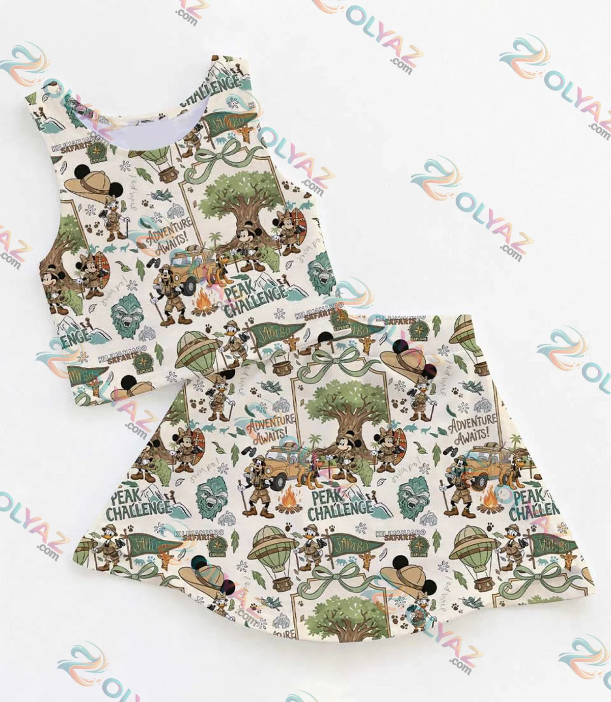 Safari Mickey Athletic Dress & Skort [Batch 2]
