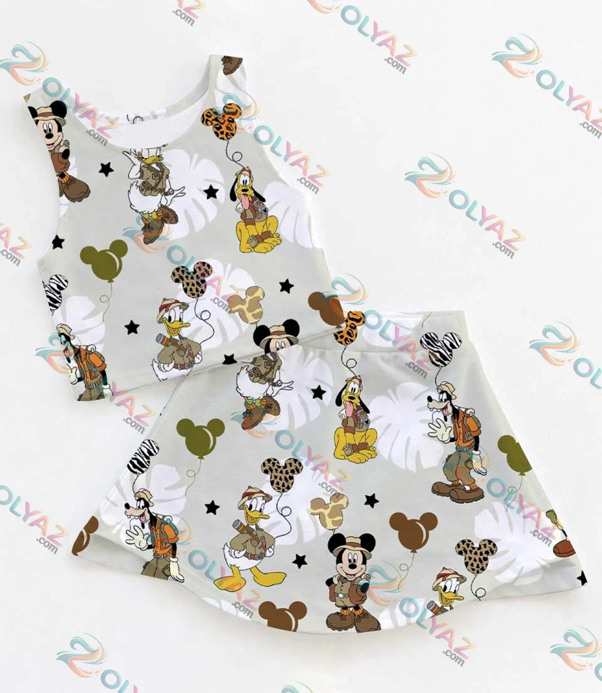 Safari Mickey Athletic Dress & Skort (Release 1)