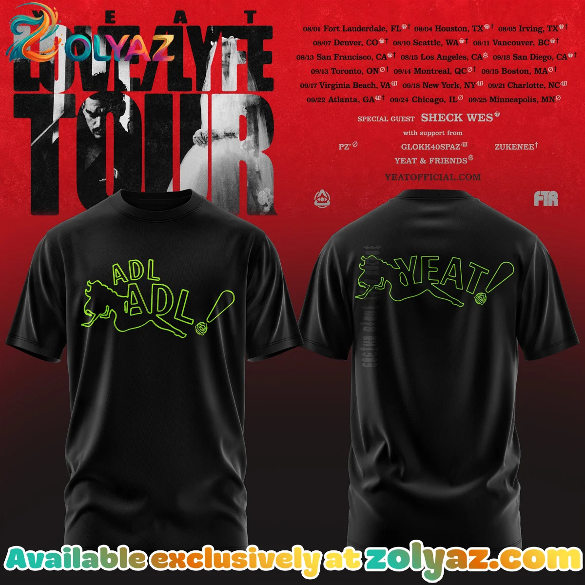 YEAT LOVELYFE TOUR Shirt & Hoodie - Series 6