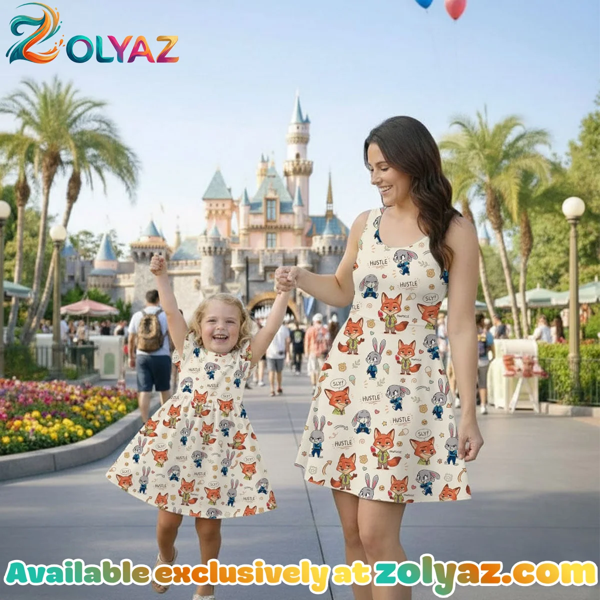 Zootopia, Judy Hopps, Nick Wilde Skater Dress Zootopia, Judy Hopps, Nick Wilde Skater Dress