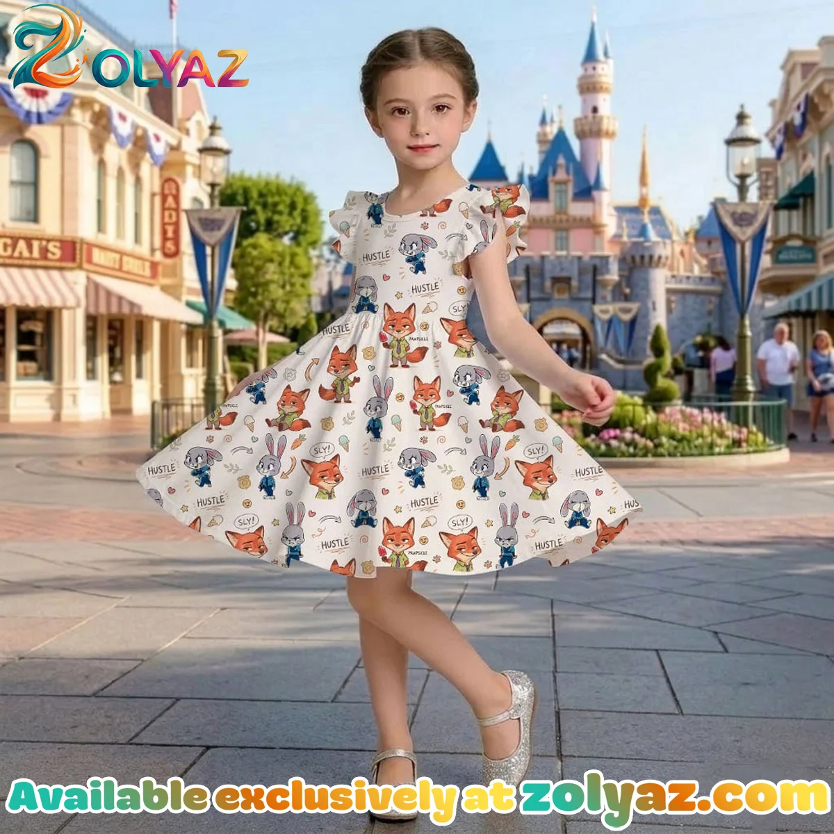 Zootopia, Judy Hopps, Nick Wilde Skater Dress Zootopia, Judy Hopps, Nick Wilde Skater Dress