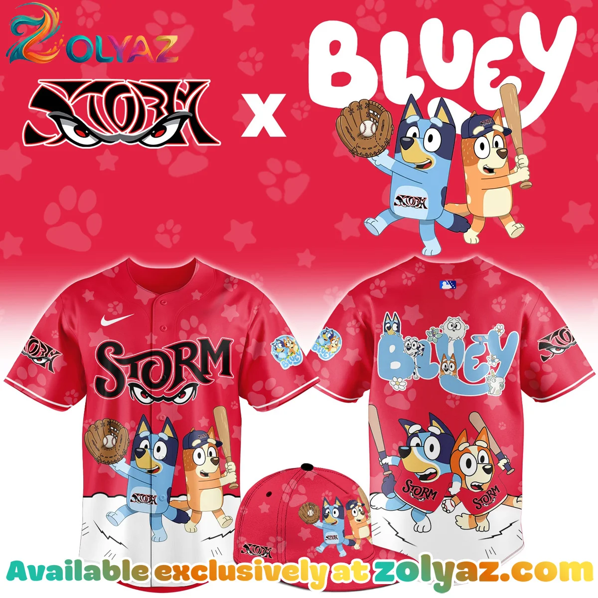 Lake Elsinore Storm x Bluey Jersey