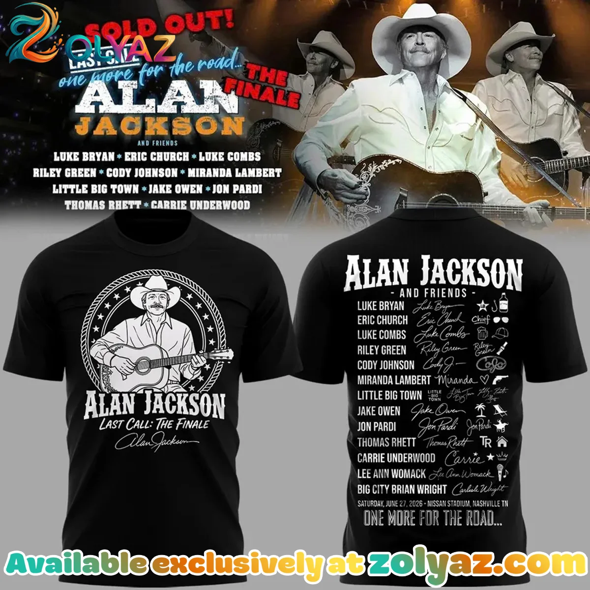 Alan Jackson Last Call The Finale T-Shirt & Hoodie [Batch 3]