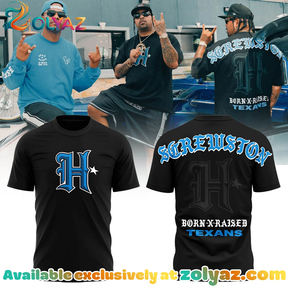 Born x Raised x DJ Screw T-Shirt & Hoodie [Batch 1]