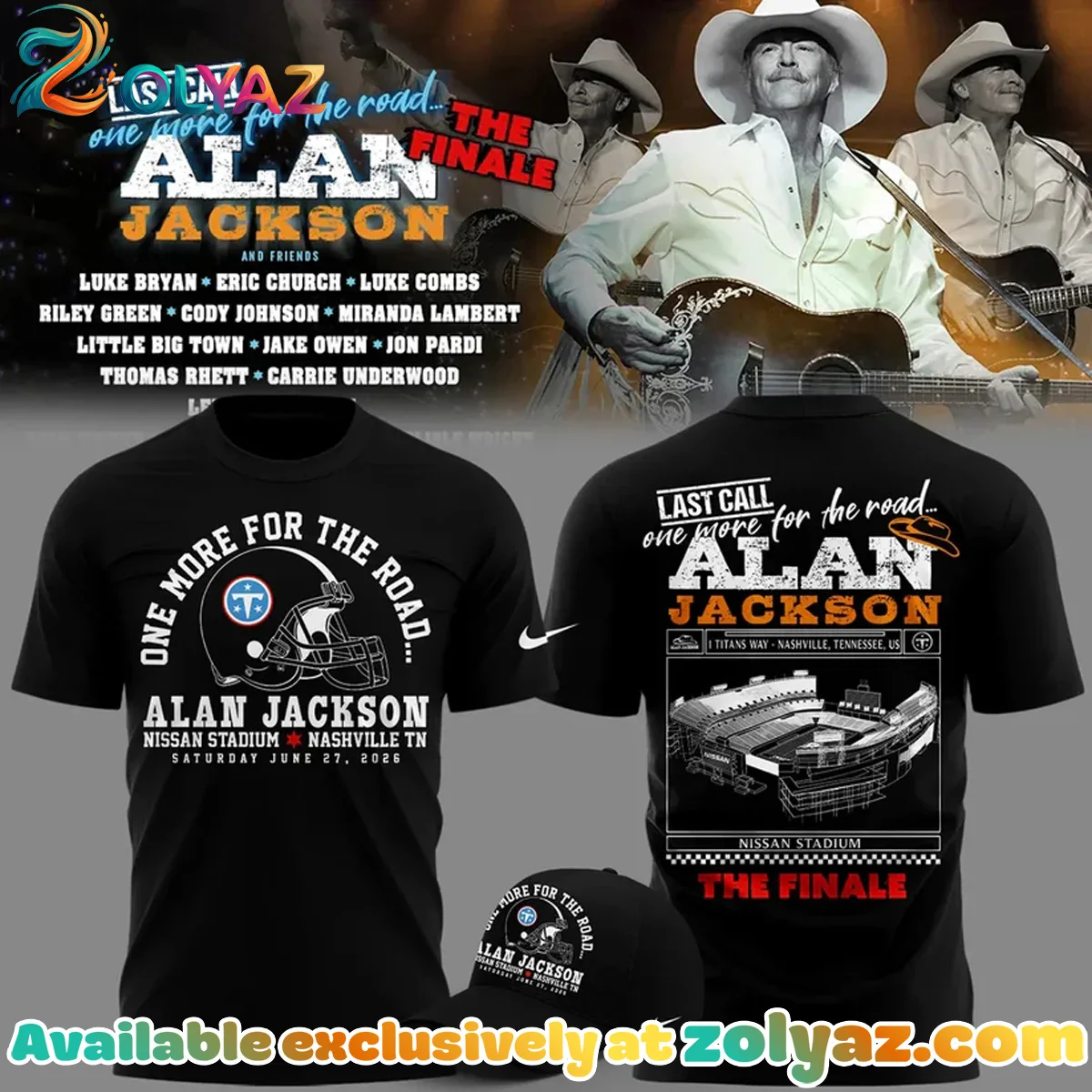 Alan Jackson Last Call The Finale Shirt & Hoodie (Design 9)