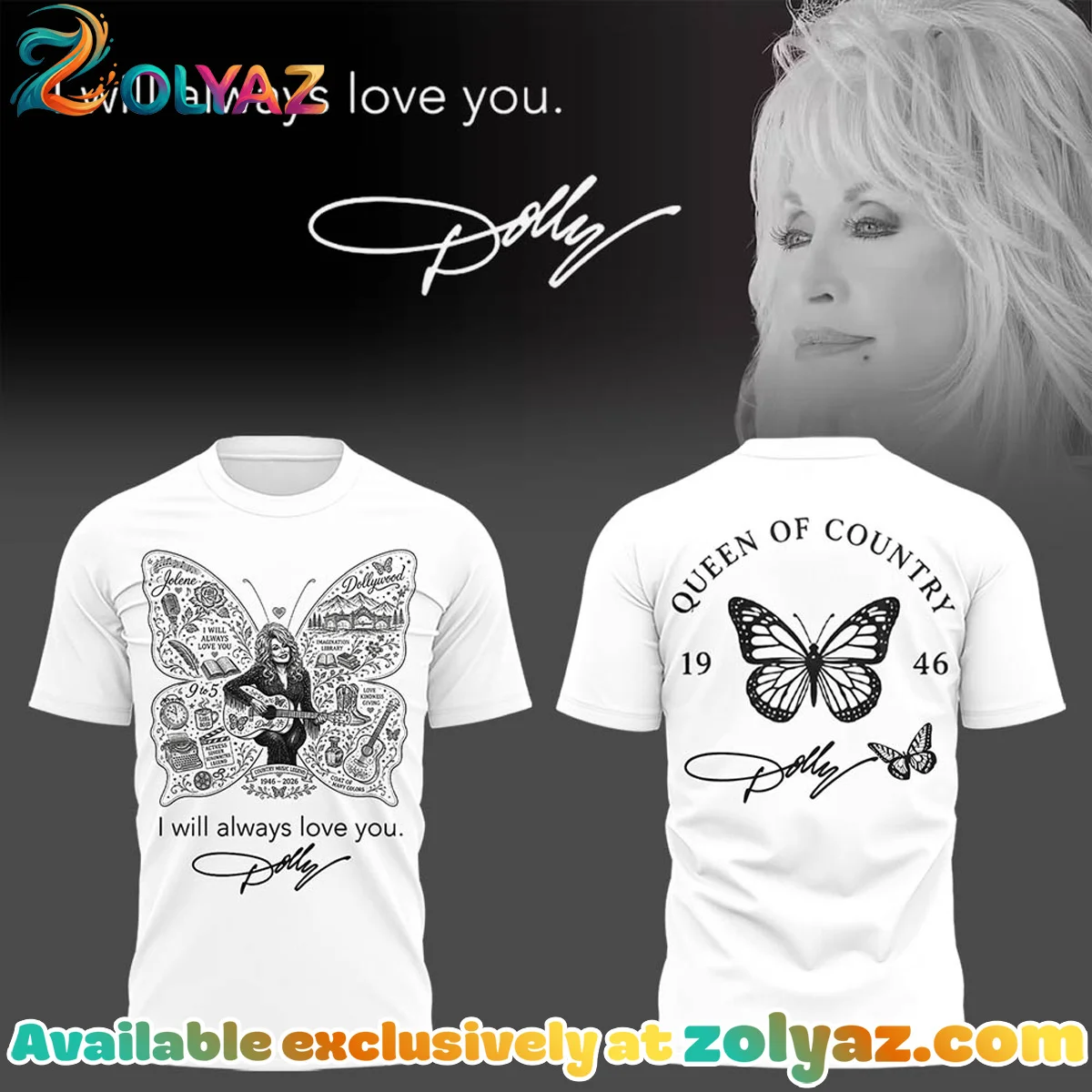 Dolly Shirt & Hoodie (Style 12)