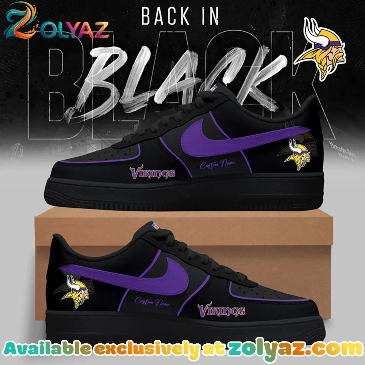 Minnesota Vikings Custom Air Force 1 & Jordan 1 Shoes [Drop 3]