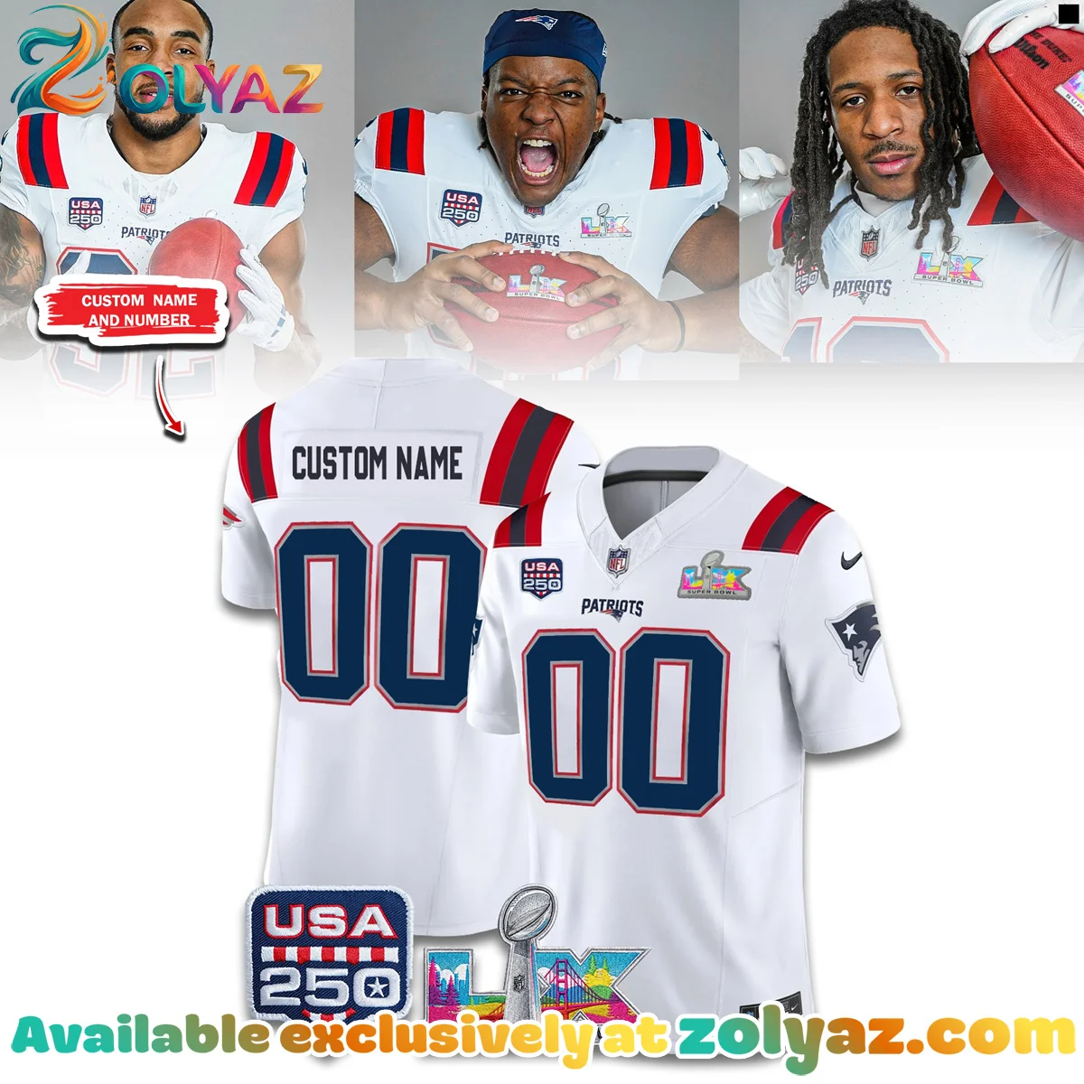New England Patriots Super Bowl LX Jersey (Release 2)