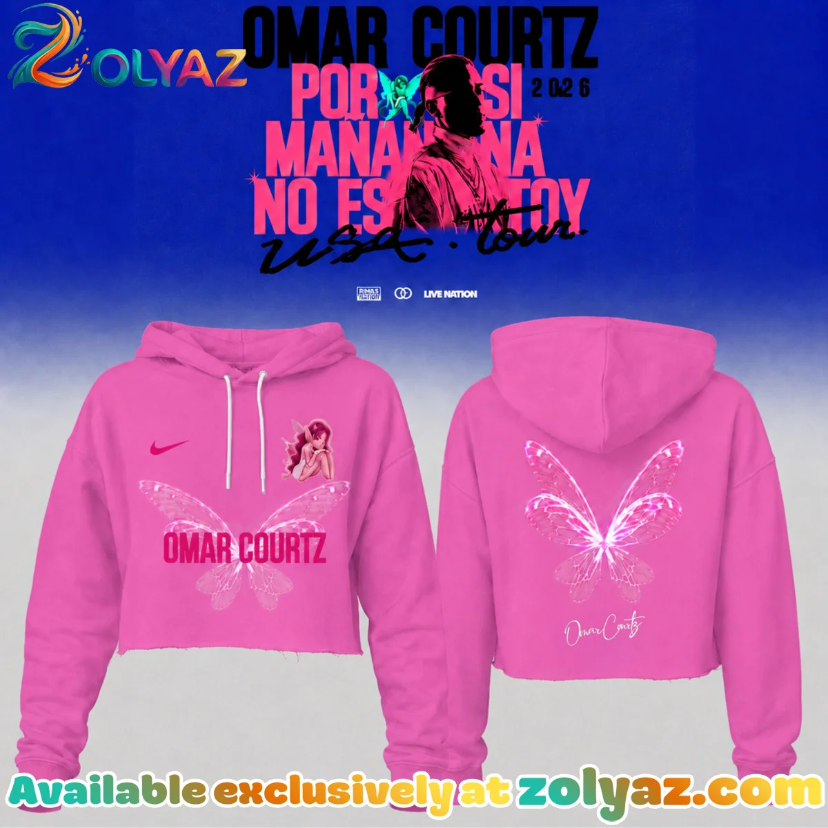 Omar Courtz Por Si Manana No Estoy Tour Signature Shirt & Hoodie - Series 2